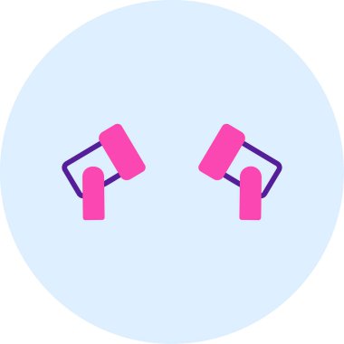 Spotlights modern simgesinin vektör illüstrasyonu                   