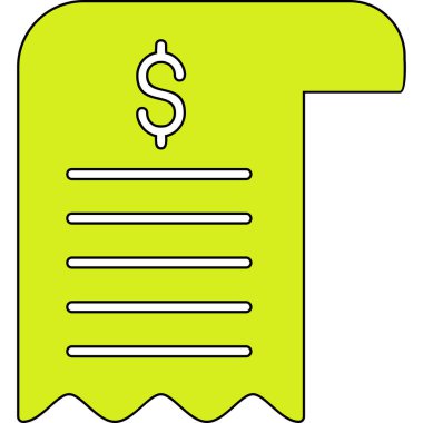 Bill simgesi, vektör illüstrasyonu basit tasarım