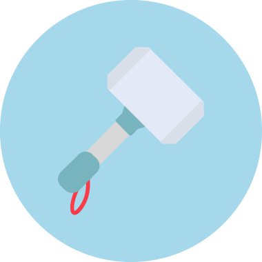 Çekiç ağı simgesi, basit vektör illüstrasyonu 