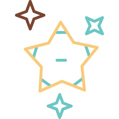 yıldız simgesi, vektör çizimi  