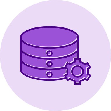 veritabanı. Web simgesi basit illüstrasyon 