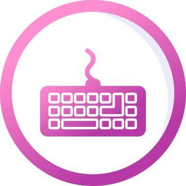 klavyenin modern vektör simgesi, illüstrasyon 