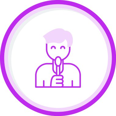 Panicon yalıyorum. vektör illüstrasyonu 