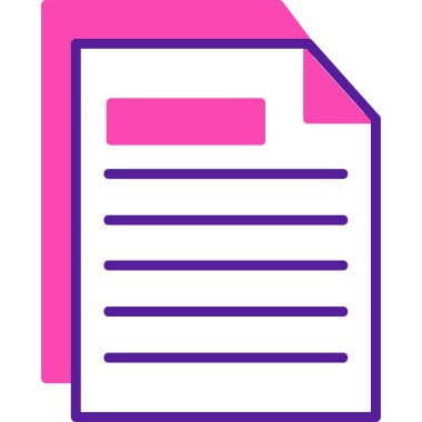 belge dosya simgesi düz biçimli 