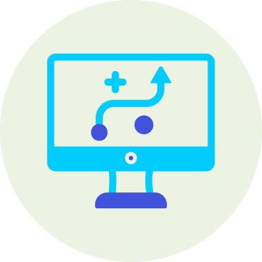 Strateji Simgesi Vektör illüstrasyonu 