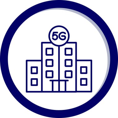 Taslak biçiminde 5g Genel Merkez vektör simgesi                 