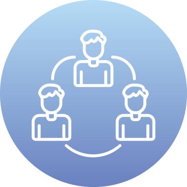 takım çalışması ikon vektör illüstrasyonu 