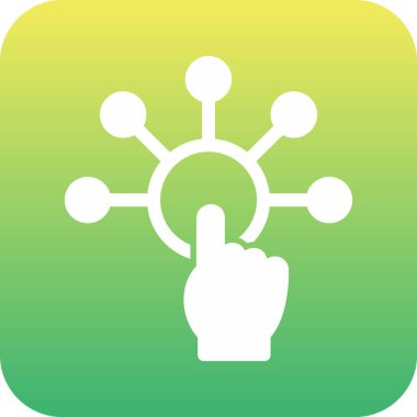 Etkileşimli web simgesi vektör illüstrasyonu