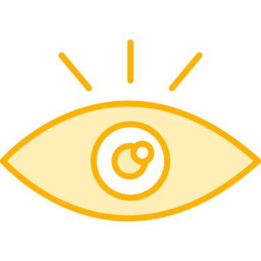 Göz. Web simgesi basit illüstrasyon 