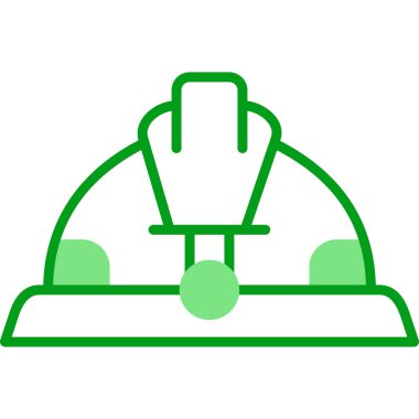 Güvenlik Miğferi Web simgesi, vektör illüstrasyonu