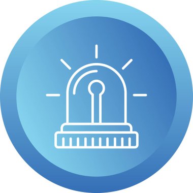 Modern Siren simgesinin vektör illüstrasyonu      