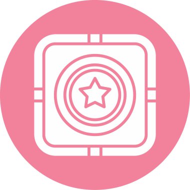 yıldız web simgesi basit illüstrasyon 