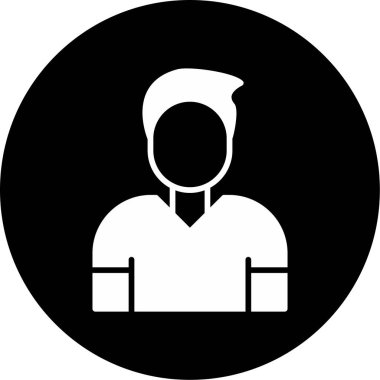 çalışan simgesi, vektör illüstrasyonu basit tasarım