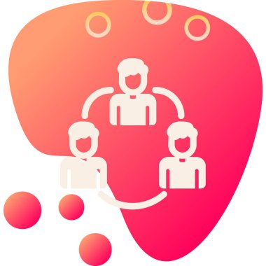 takım çalışması ikon vektör illüstrasyonu 