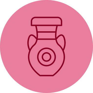 vazo ağ simgesi, vektör illüstrasyonu