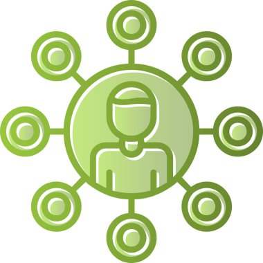 organizasyon yapı simgesi, vektör illüstrasyon basit tasarım