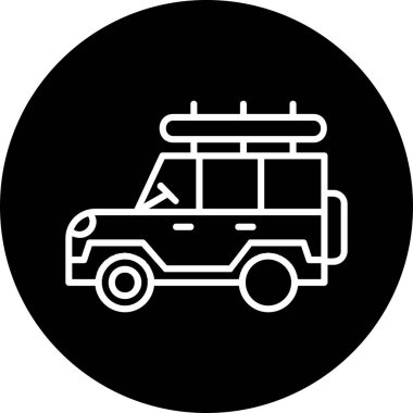 Safari cipi. Web simgesi basit illüstrasyon 