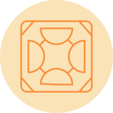 Döşeme. Web simgesi basit illüstrasyon