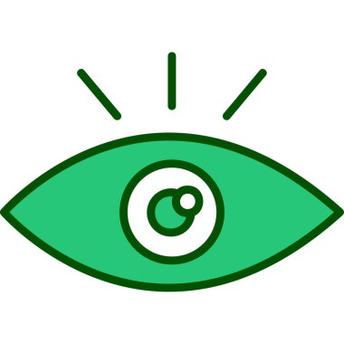 Göz. Web simgesi basit illüstrasyon 