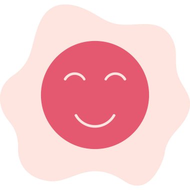 Gülümse. Web simgesi basit illüstrasyon