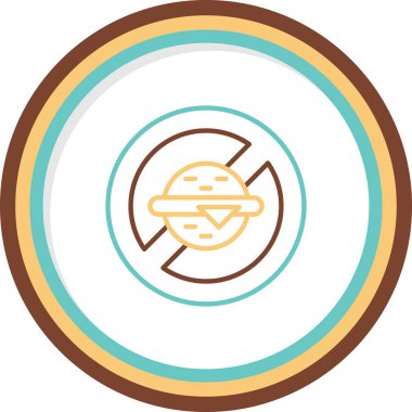 Yasak simgenin vektör illüstrasyonu   