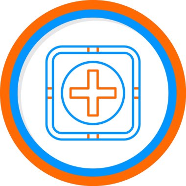 + işaretinin web basit illüstrasyonu