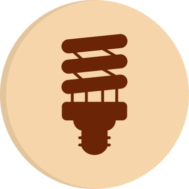 spiral ampul ikonu web basit illüstrasyon