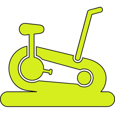 Sabit Bisiklet simge vektör çizim