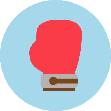 Boks eldiveni simge vektör çizim