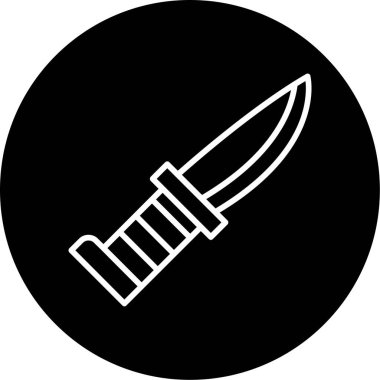 bıçak simgesi vektör illüstrasyonu