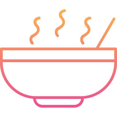 Kase çorba ağı basit illüstrasyon 