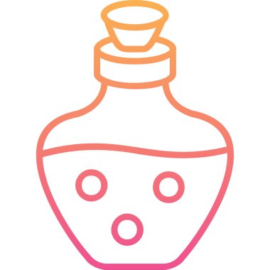 İksir ağı simgesi, vektör illüstrasyonu