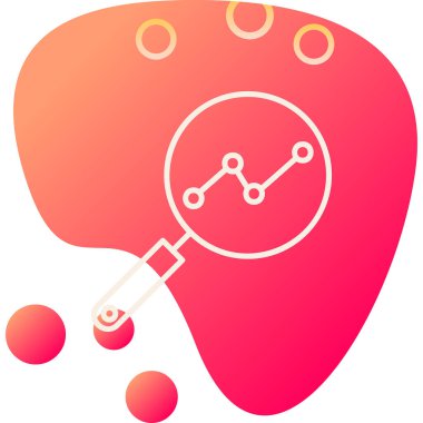 Analitik Araştırma. Web simgesi basit illüstrasyon             