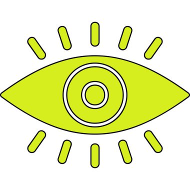 vizyon. Web simgesi basit illüstrasyon