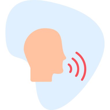 Konuşan Web simgesi vektör illüstrasyonu