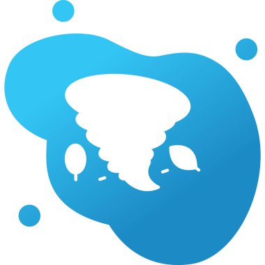 Tornado simgesi, vektör illüstrasyonu basit tasarım