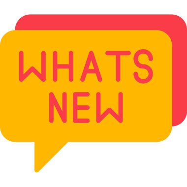 Yeni metin web simgesi, vektör illüstrasyonlu konuşma balonu