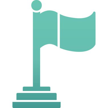 Bayrak. Web simgesi basit tasarım 