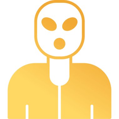 Kötü Kişi simgesi, vektör illüstrasyonu