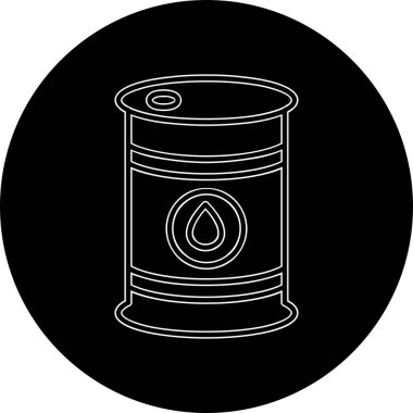 Petrol varil simge vektör çizim