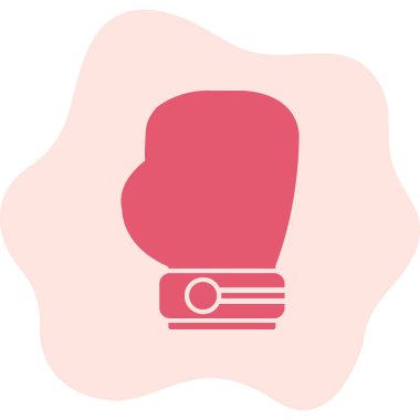 Boks eldiveni simge vektör çizim