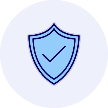 kalkan simgesi web basit illüstrasyon