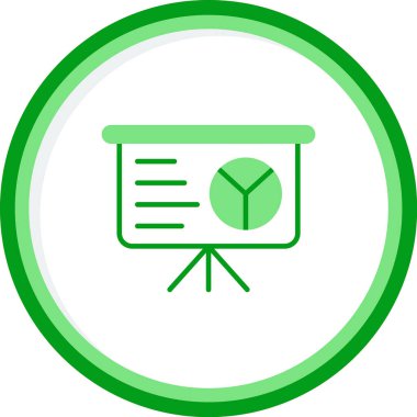 sunum simgesi, vektör illüstrasyonu 