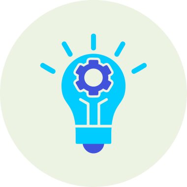 İnovasyon web simgesi basit illüstrasyon 