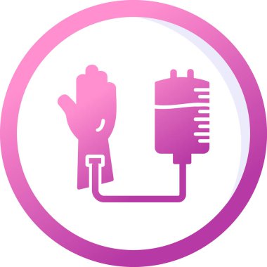 Kan Bağışı Web simgesi, vektör illüstrasyonu 