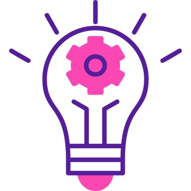 İnovasyon web simgesi basit illüstrasyon 