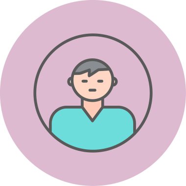 user icon, vector illustration simple design