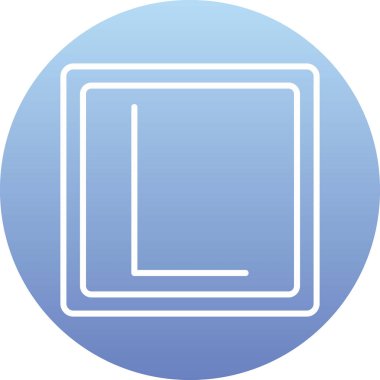 Simge, eğitim düğmesi, vektör illüstrasyonu öğreniliyor 