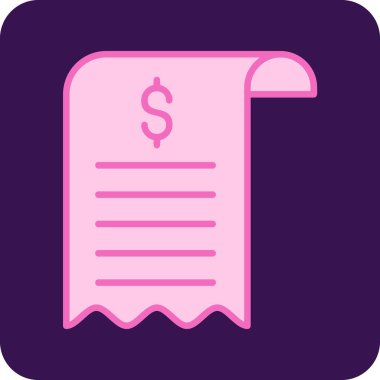 Bill simgesi, vektör illüstrasyonu basit tasarım