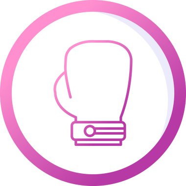 Boks eldiveni simge vektör çizim